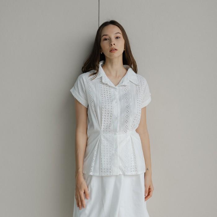 Gambar PTR Beatrice Clothing Aneth Blouse - Blouse Wanita - M White  dari Agrajaya undefined Tokopedia