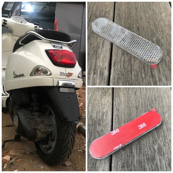 Gambar New Trend! premium 1pcs mata kucing motor reflectors mobil motor vespa piaggio universal putih dari Netic Shop undefined Tokopedia