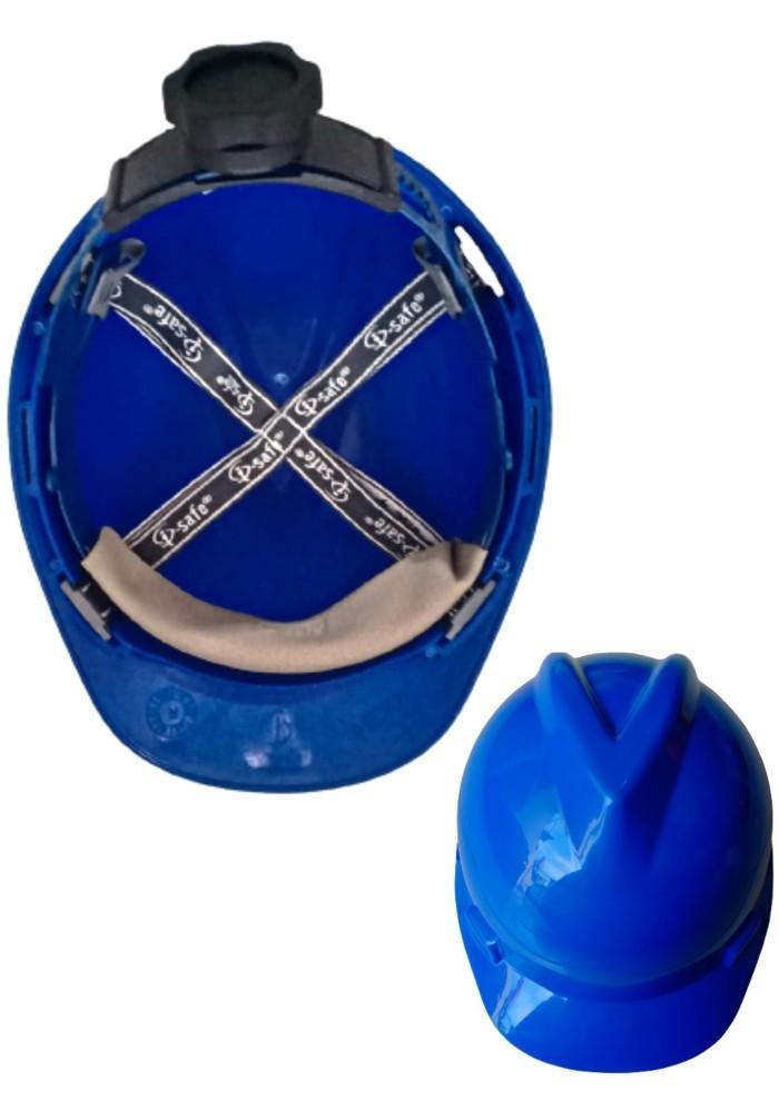 Gambar Helm Proyek Safety i-Safe dengan Inner Fastrack Tanpa Tali Dagu Nylon SNI - Biru dari i-Safe Official undefined Tokopedia