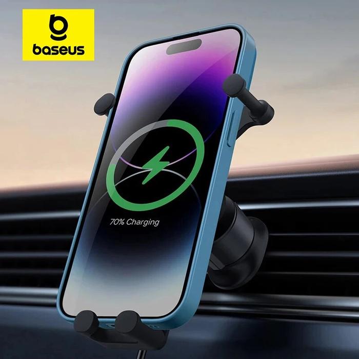 Jual Baseus Car Phone Holder Wireless Charger Car Charger for Air