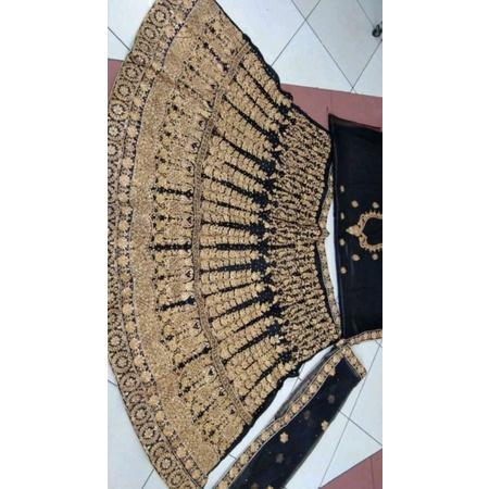Gambar lehenga india jhoda pengantin india lehengga lengga wedding pesta promo stelan baju india muslim - Hitam, Atasan+rok+selendang dari Laciiibolalaa undefined Tokopedia