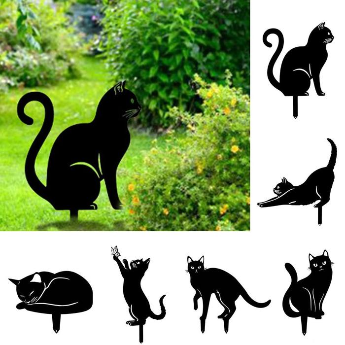 Gambar Iron Art Black Cat Garden Statue Silhouette Sculpture Outdoor dari tokoserbapasti undefined Tokopedia