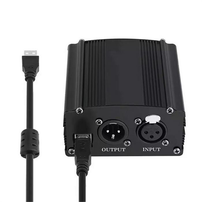 Gambar 1-Channel 48V Phantom Power Supply with XLR 3 Pin Microphone Cable for Condenser Microphone Music Recording Equipment dari DIKDIK SUPRIYADI undefined Tokopedia