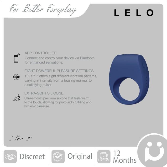 Gambar Terjangkau Lelo Tor 3, Powerful Male Ring Vibrator (Untuk Pasutri) - Base Blue dari artimart99 undefined Tokopedia