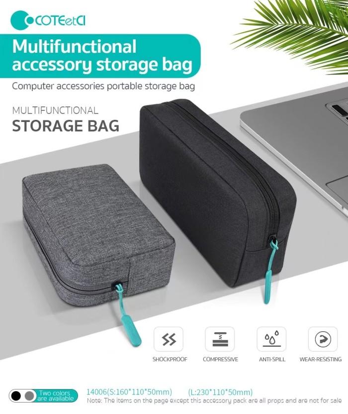 Gambar PREMIUM Tas travel accessory storage bag tas tangan COTEetCI ORIGINAL - BLACK, SIZE L dari TOKO BUBUI undefined Tokopedia