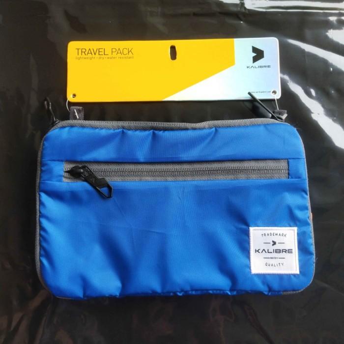 Gambar PREMIUM Tas Aksesoris Kalibre 931081999 Foldable Travel Pouch Original - Blue dari TOKO BUBUI undefined Tokopedia