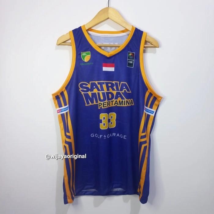 Gambar JERSEY BASKET IBL INDONESIA REPRO SATRIA MUDA #33 ARKI WISNU - BIRU - M dari WijayaBasket undefined Tokopedia