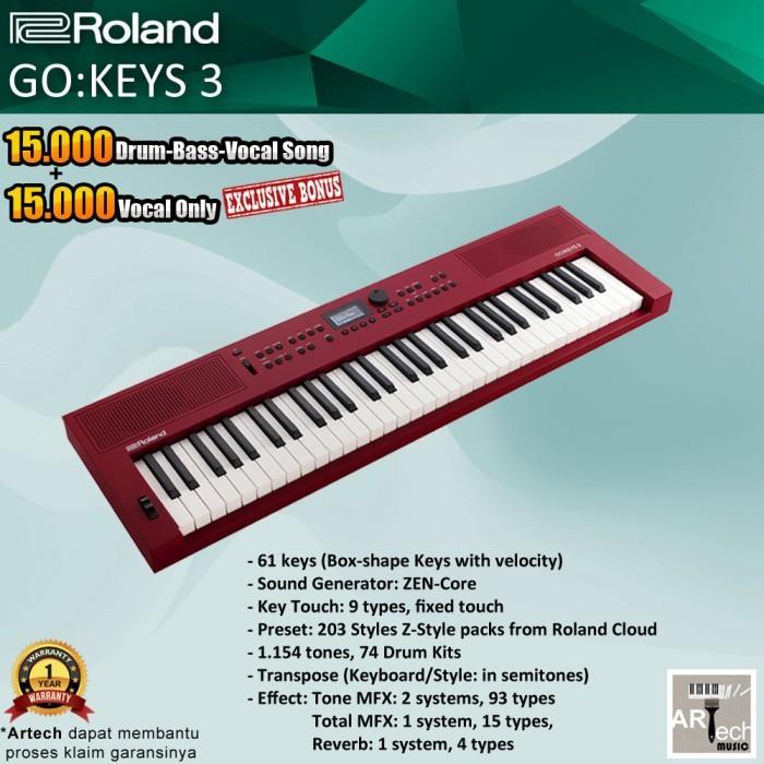Gambar Keyboard Roland Go Keys 3 / GoKeys3 / Go Keys3 / GoKeys 3 - Dark Red dari Artech Music undefined Tokopedia