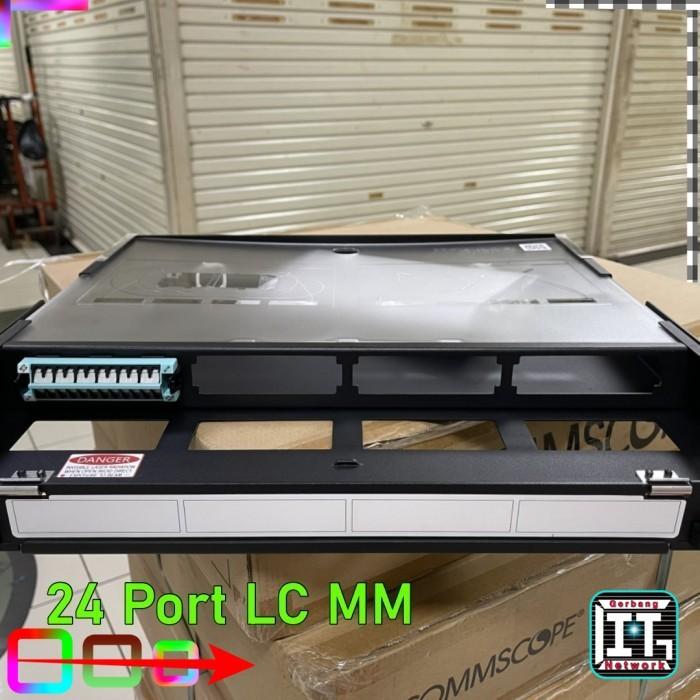 Gambar OTB Fiber Optic up to 96 core EPX 1U fixed panel Commscope 760251042 EPX-1U-MOD-ENC-FX - 24 Port LC MM - 24 Port LC MM dari Gerbang IT undefined Tokopedia