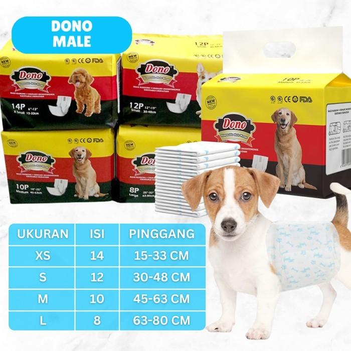Gambar Dono Popok Pampers Anjing Jantan Betina - Dono Disposable Diaper - Male, M dari UrbanPetShop undefined Tokopedia