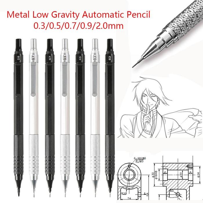 Gambar Mechanical Pencil 0.3/0.5/0.7/0.9/2.0mm Lead Refill For Writing Sketching Art Drawing Painting Automatic Office School Supplies dari Havenize undefined Tokopedia