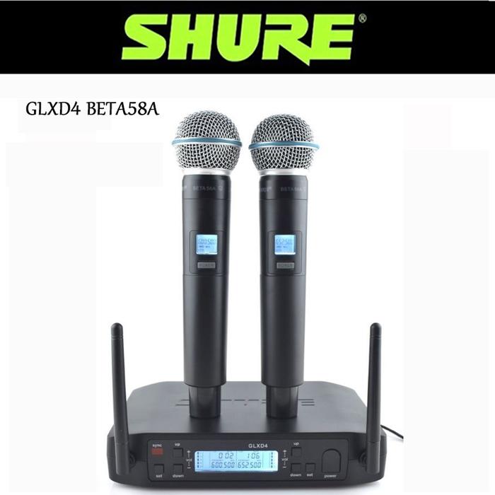Gambar Shure Glxd4 Beta 58a Wireless Microphone UHF Dynamic Professional dari azkhaalhasby undefined Tokopedia