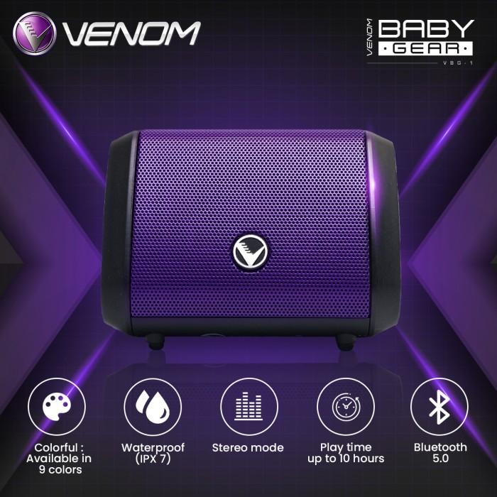 Gambar PROMO Venom Baby Gear VBG 1 Speaker Bluetooth Portable with Stereo Mode - Ungu dari Arumi Nas undefined Tokopedia