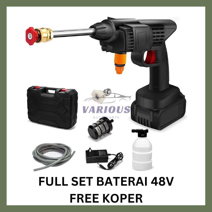 Gambar Alat Cuci Mobil Jet Washer Portable Water Spray Gun Cordless Wireless - SET 1 BATERAI dari Mtech Auto Parts undefined Tokopedia