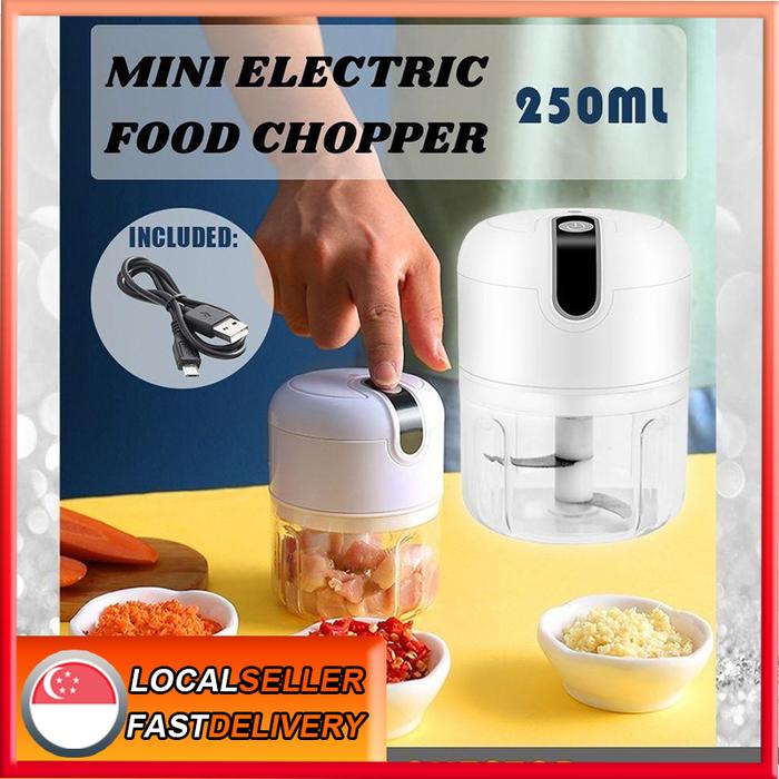 Gambar Food Chopper ~250ML Portable Food Processor Mincer USB Small Blender Chopper Blender Machine Blender Portable Food Processor Kitchen Appliances Blender Small dari adiramareta undefined Tokopedia