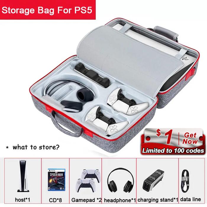 Gambar Carrying Case For PS5 Bag Gamepad Console Controller Headphone Protective Travel Storage Handbag For Playstation 5 Accessories dari DHANI CEL undefined Tokopedia