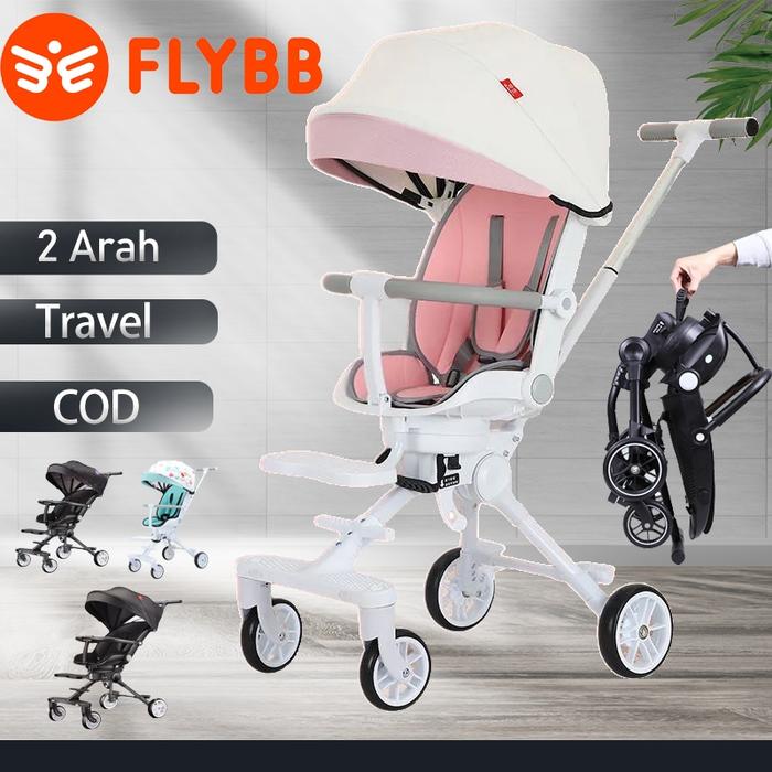 Gambar YAHAA Baby Magic Stroller 180 Rotating Kids Stroller Two Way Magic Strollers Foldable 2 Way Budak Stroler Lipat dari nsnjsbs undefined Tokopedia