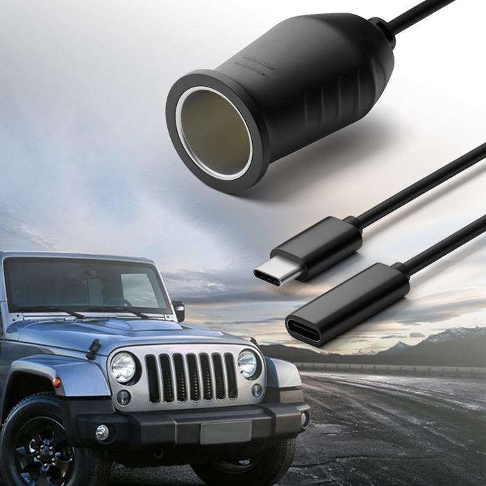 Gambar Type C to Car Cigarette Lighter Adapter Plug Electronics Accessories dari Global Goods2 undefined Tokopedia