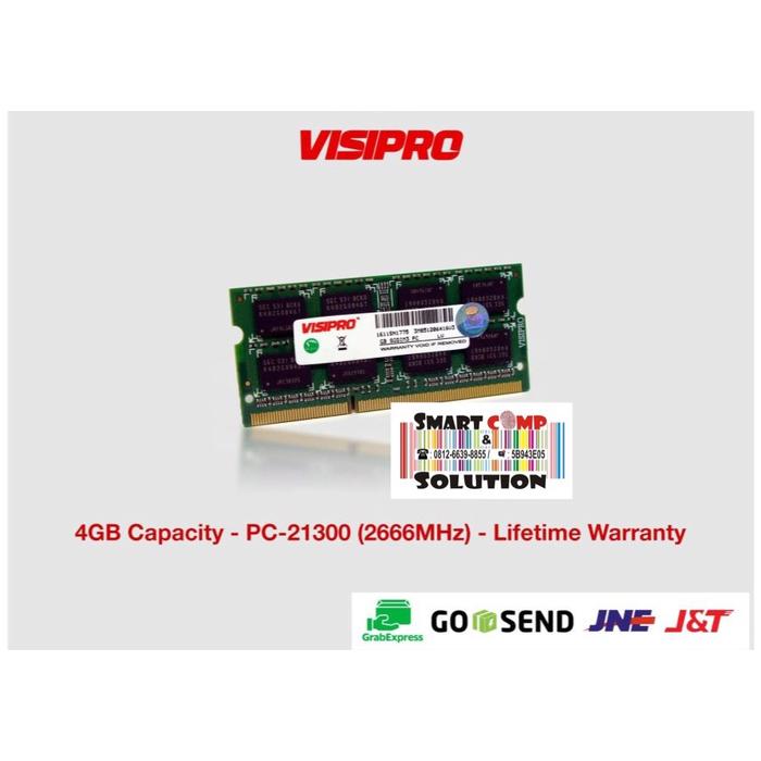 Jual Ram Visipro 4Gb Ddr4 Pc-2133 2666Mhz Sodimm Ram Laptop Mini