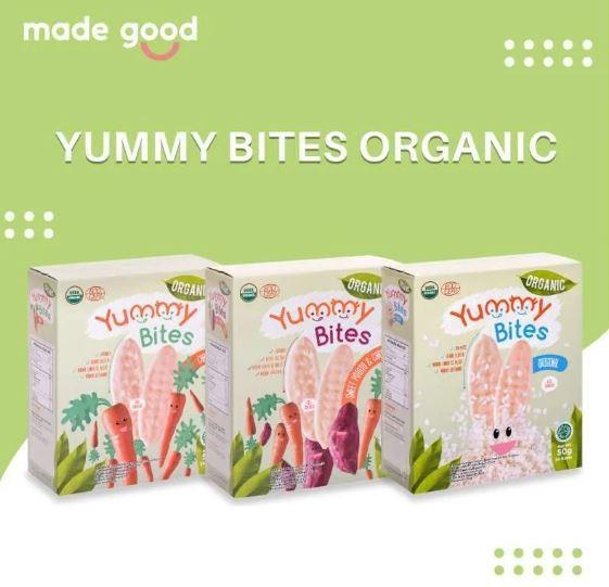 Gambar Yummy Bites Rice Crackers Organic -Biskuit Bayi Sehat 6+ bulan 50 gram - Extra Bubble dari Littlee Love Baby undefined Tokopedia