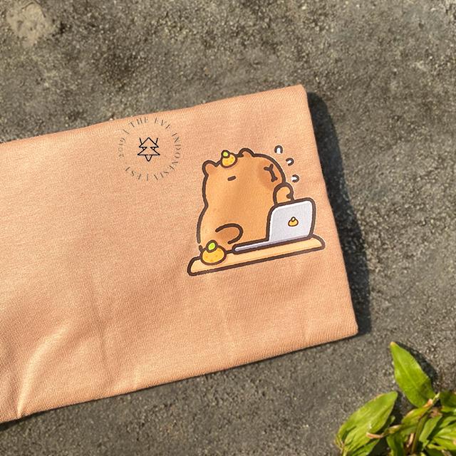Gambar Theeve KAOS TSHIRT CAPYBARA Binatang Cute Hewan Lucu I Atasan Korea Anak Dewasa Wanita Pria Unisex Oversize Jumbo Bigsize Bahan Katun - Mocca, Anak 1-2 Tahun dari The Eve Indonesia undefined Tokopedia