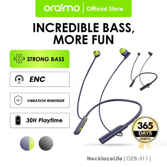 Jual Oraimo Bluetooth Wireless Neckband OEB-311 Headset Necklace