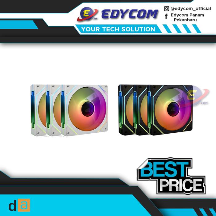 Gambar Fan Case Digital Alliance KAZE MIRROR - ARGB 120mm - BLACK dari Edycom undefined Tokopedia