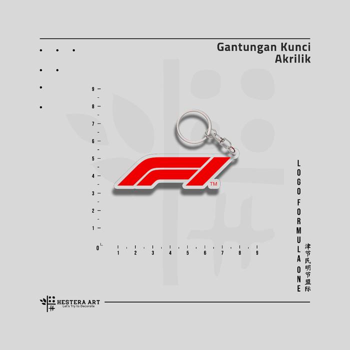 Gambar Gantungan Kunci Akrilik F1 | Key Chain Akrilik Formula One F1 - Logo F1 dari HESTERA ART undefined Tokopedia