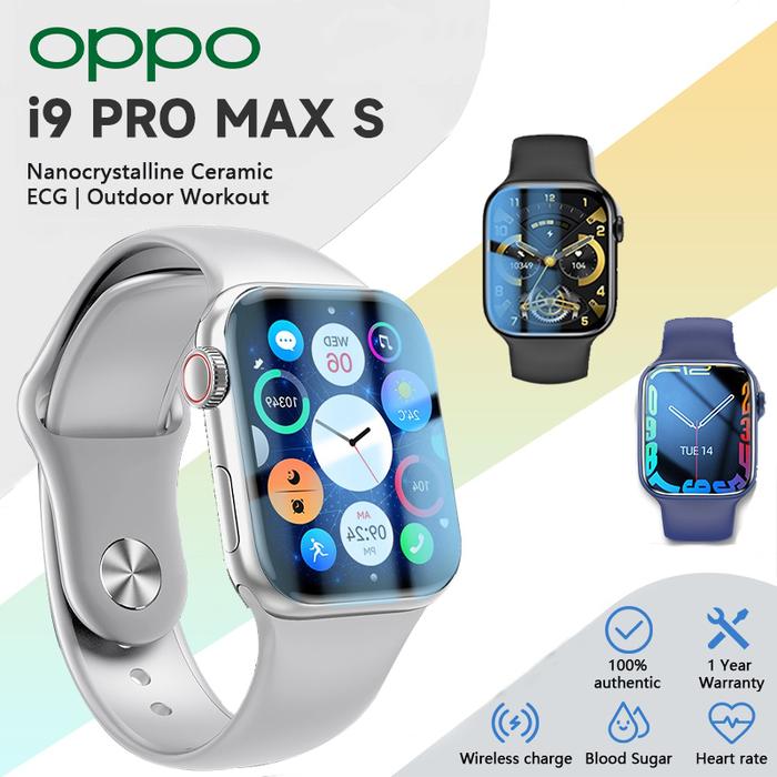 Jual [COD] OPPO Original i9 Pro Max S Sports SmartWatch inch