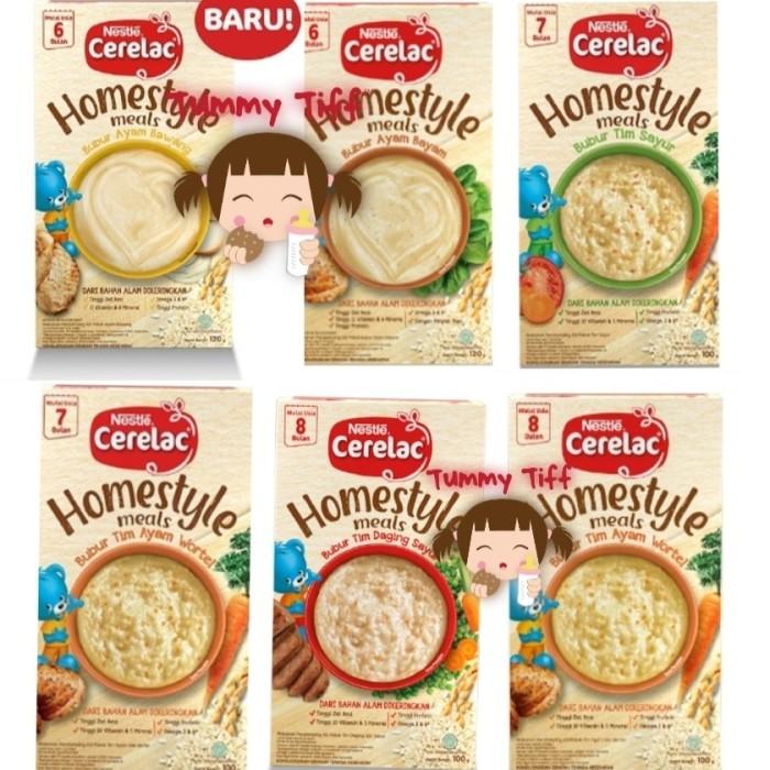 Gambar Nestle CERELAC HOMESTYLE Bubur Bayi Rasa Tim Sayur & Ayam Box MPASI dari cicanglung undefined Tokopedia