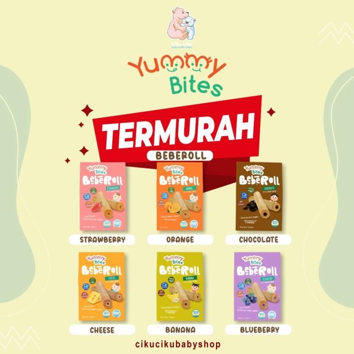 Gambar Yummy Bites Bebe Roll 40gr / makanan bayi /biskuit - bluberry dari Littlee Love Baby undefined Tokopedia