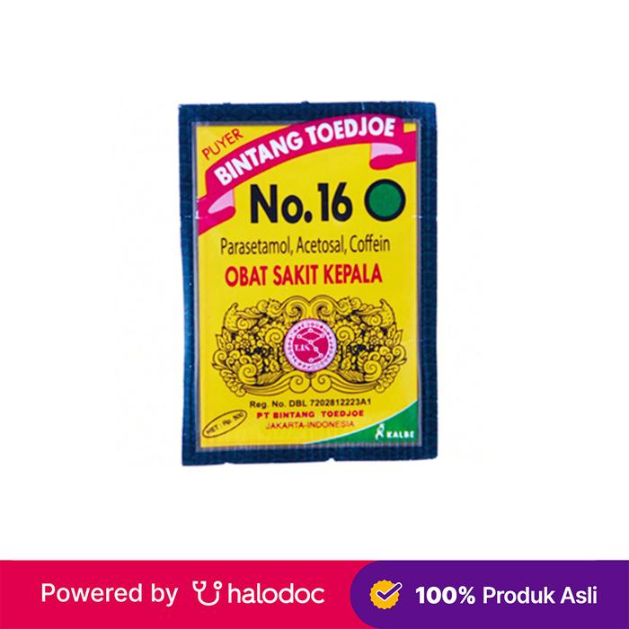 Gambar Puyer Bintang Toedjoe No 16 1 g 12 Sachet dari Apotek Bintang Sehat Bandung undefined Tokopedia