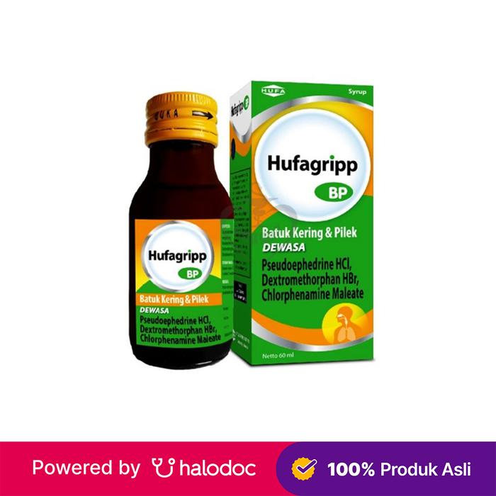 Gambar Hufagripp BP Dewasa Sirup 60 ml - Obat Batuk & Flu - Halodoc dari Apotek Halomedika Cicendo undefined Tokopedia