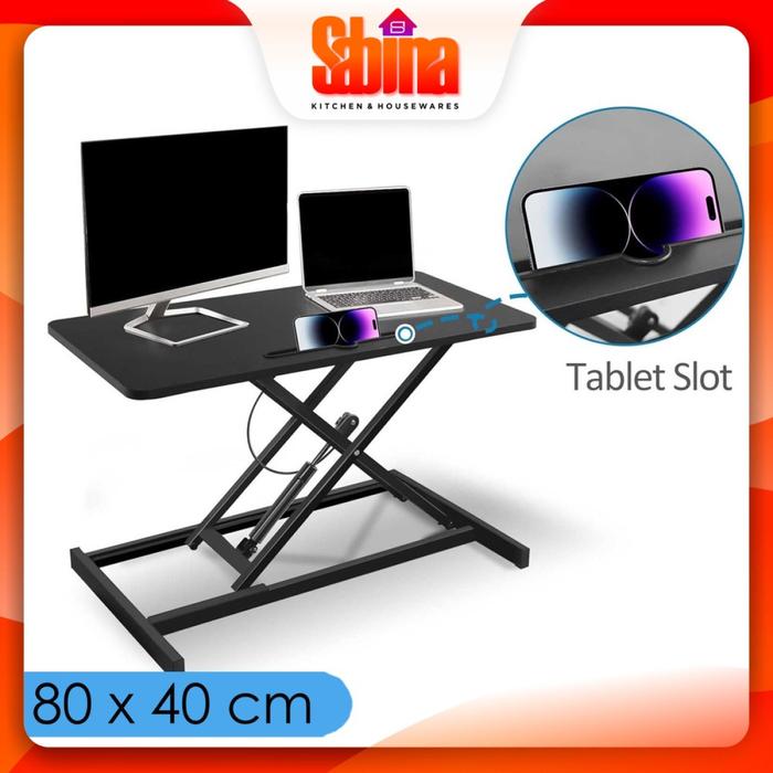 Jual Meja Lipat Laptop 1 Layer Hidrolik Adjust Foldable Table Portable ...