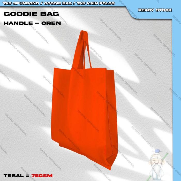 Gambar Goodie Bag Tas Belanja Spunbond Goody Spoundbond Handle 30x40 Polos - OREN dari SUHU undefined Tokopedia