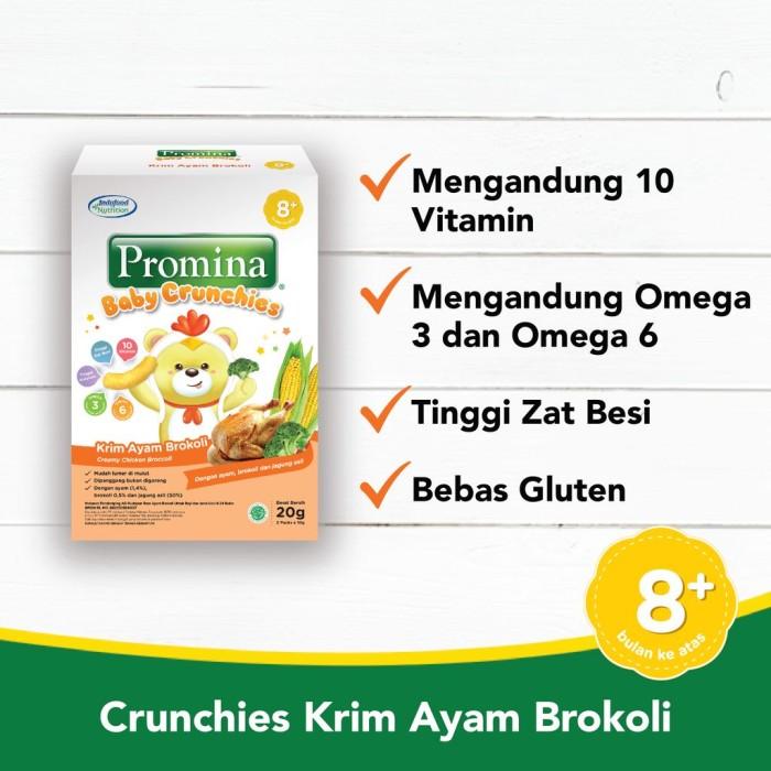Gambar PROMINA - Baby Crunchies 20g 8+ MPASI Gluten Free - 8+CHCBROKOLI dari moreenafood undefined Tokopedia