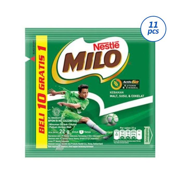 Gambar Ss - Bandung - Milo Activ-Go Susu Coklat Renceng 22G - 11 Pcs dari Sari Segar undefined Tokopedia