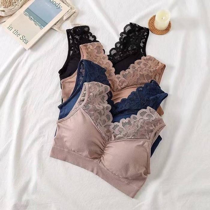 Gambar Produk Pilihan FREYA ACTIVE | BH Kemben Busa RENDA / BH KEMBEN RAJUT BUSA COPOT 2606 Pasti suka dari AHZANstorestore undefined Tokopedia