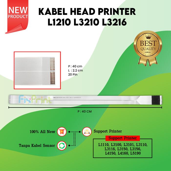 Gambar Kabel Flexible Head Epson L1110 L3110 Printer L3150 L3156 L3250 L3256 - KABEL HEAD dari FixPrint Semarang undefined Tokopedia