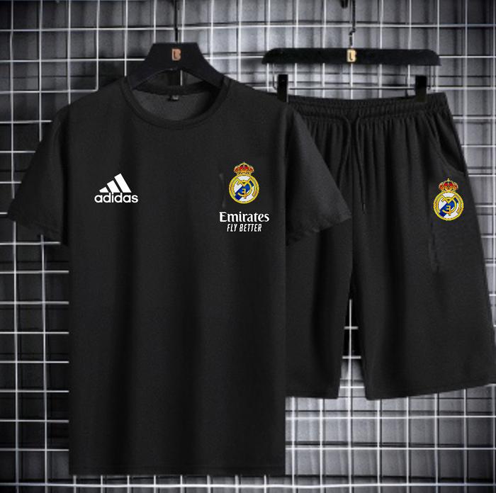 Gambar Setelan Kaos T Shirt Distro Bola Pria Wanita Real Madrid Fans RMCF dari anah212 undefined Tokopedia