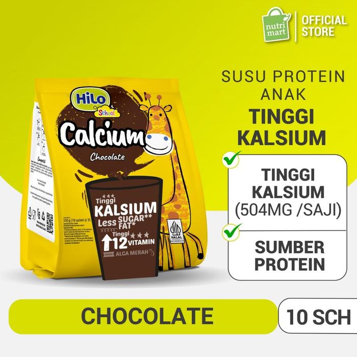 Gambar HiLo School Chocolate Gusset 350 gram (10 Sachet) - Susu Tinggi Kalsium dari sinyostore10 undefined Tokopedia