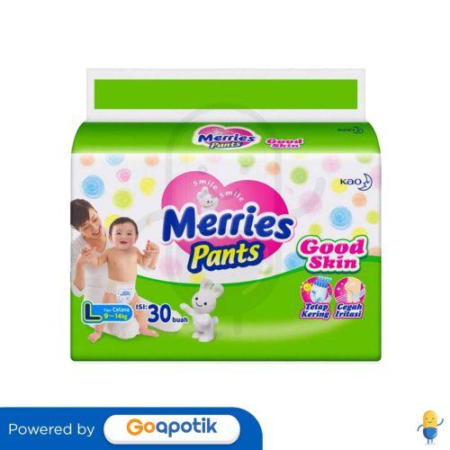 Gambar MERRIES POPOK CELANA GOOD SKIN UKURAN L PACK 30 PCS dari Apotek BKR Tasikmalaya By GoApotik undefined Tokopedia