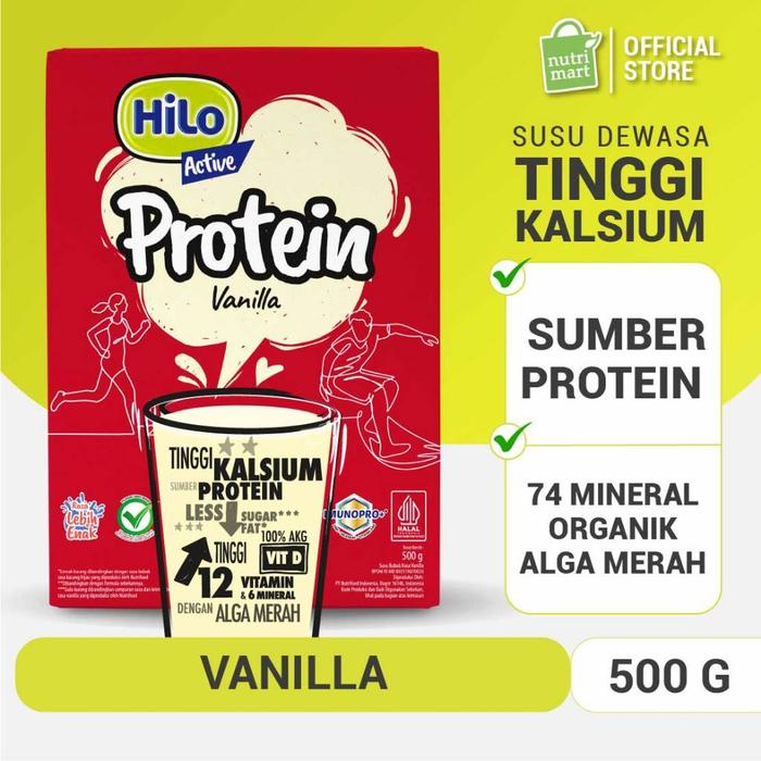 Gambar Hilo Active Vanilla 500 gram - Susu Tinggi Kalsium Rendah Lemak dari sinyostore10 undefined Tokopedia