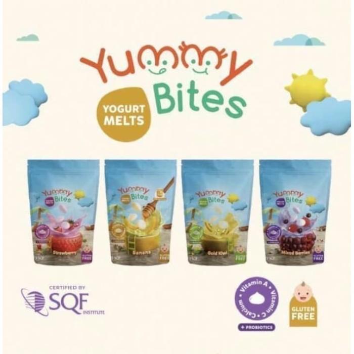 Gambar Yummy Bites Yogurt Melts 20g Cemilan Bayi Biskuit Bayi dari dianababy&#39;care undefined Tokopedia