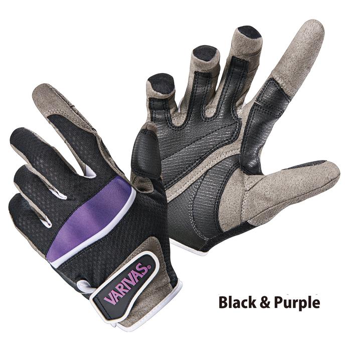 Gambar Varivas VAG-27 Fishing Gloves Max - Black Purple, XXL dari JDM Lures Indonesia undefined Tokopedia