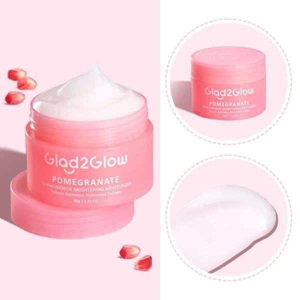 Gambar GLAD2GLOW Blueberry 5% Ceramide Barrier Repair Moisturizer | Pomegranate 5% Niacinamide Brightening Moisturizer - Moist PINK dari Beauty Shop Me_NEW undefined Tokopedia