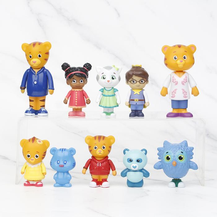 Gambar 10Pcs/Set Daniel Tiger's Neighborhood Figure Toy Daniel Tiger Katerina Kittycat O the Owl Miss Elaina Prince  Model Doll dari jayshop33 undefined Tokopedia