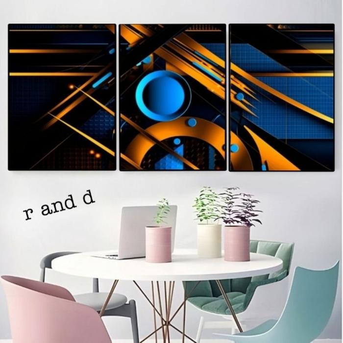 Gambar Gambar Abstrak Dekorasi Rumah Ukuran 120x60, Hiasan dinding aesthetic lukisan abstact, Poster dinding motif abstrak bingkai kayu mdf, Walldecor minimalis ruang tamu, Pajangan kantor, hiasan cafe - 1 dari Rahardjoe Design undefined Tokopedia
