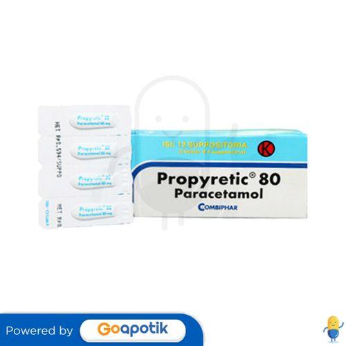 Gambar PROPYRETIC 80 MG SUPPOSITORIA STRIP dari Apotek Vita Farma Balikpapan by GoApotik undefined Tokopedia