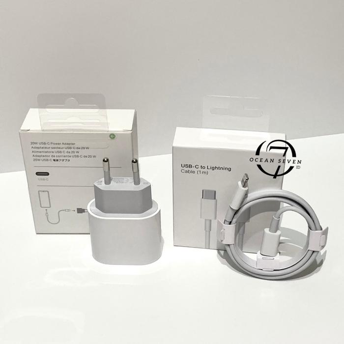 Gambar CHARGER IPHONE FAST CHARGING 20W SET KABEL 1 METER dari CV GISHLELA JAYA undefined Tokopedia